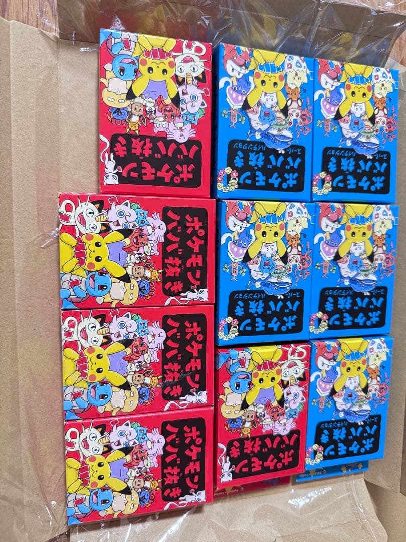 ポケモンカードゲーム 青と赤5個セット