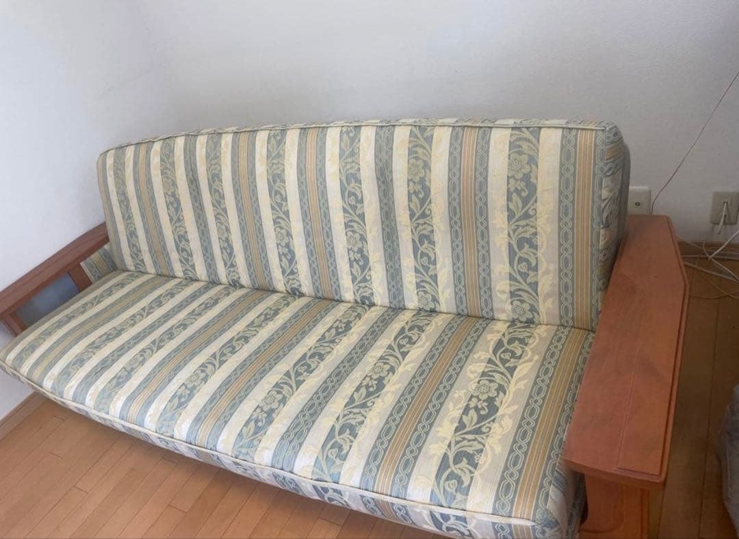 3人掛けソファー　ソファーベッド　レトロ　ヴィンテージ　美品