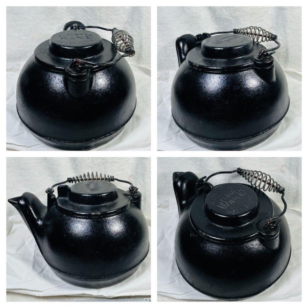 美品　ビンテージ品ワグナーの2.4L 鋳鉄製ケトル
