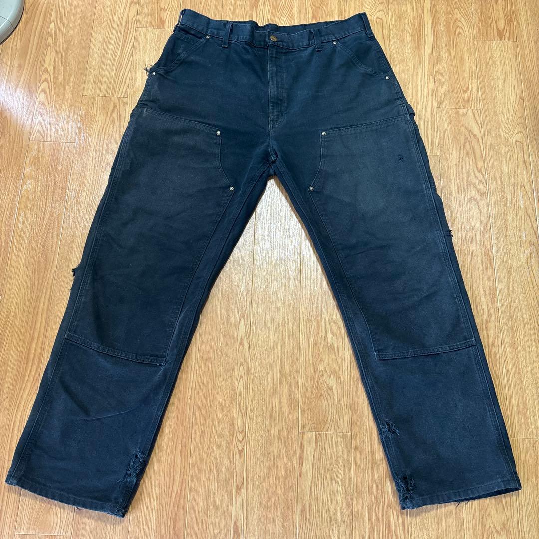 Reloved_Relic専用 Carhartt ブラックダブルニーカーゴパンツ
