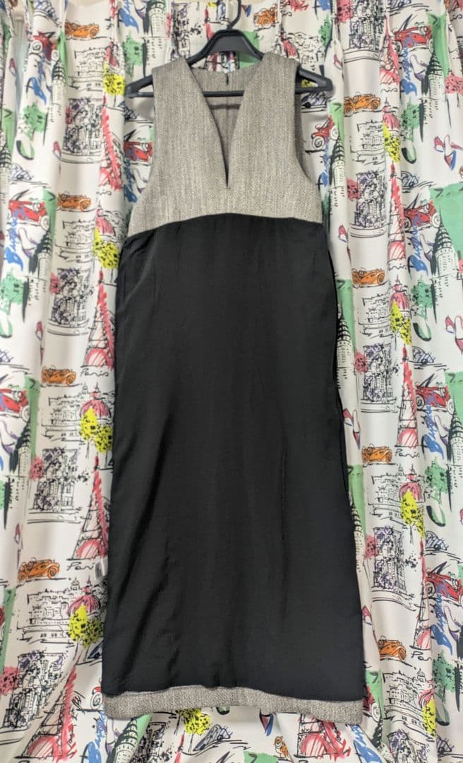 新品タグ付き　アダムエロペ【WEB限定】ストレートセミツイードワンピース 38