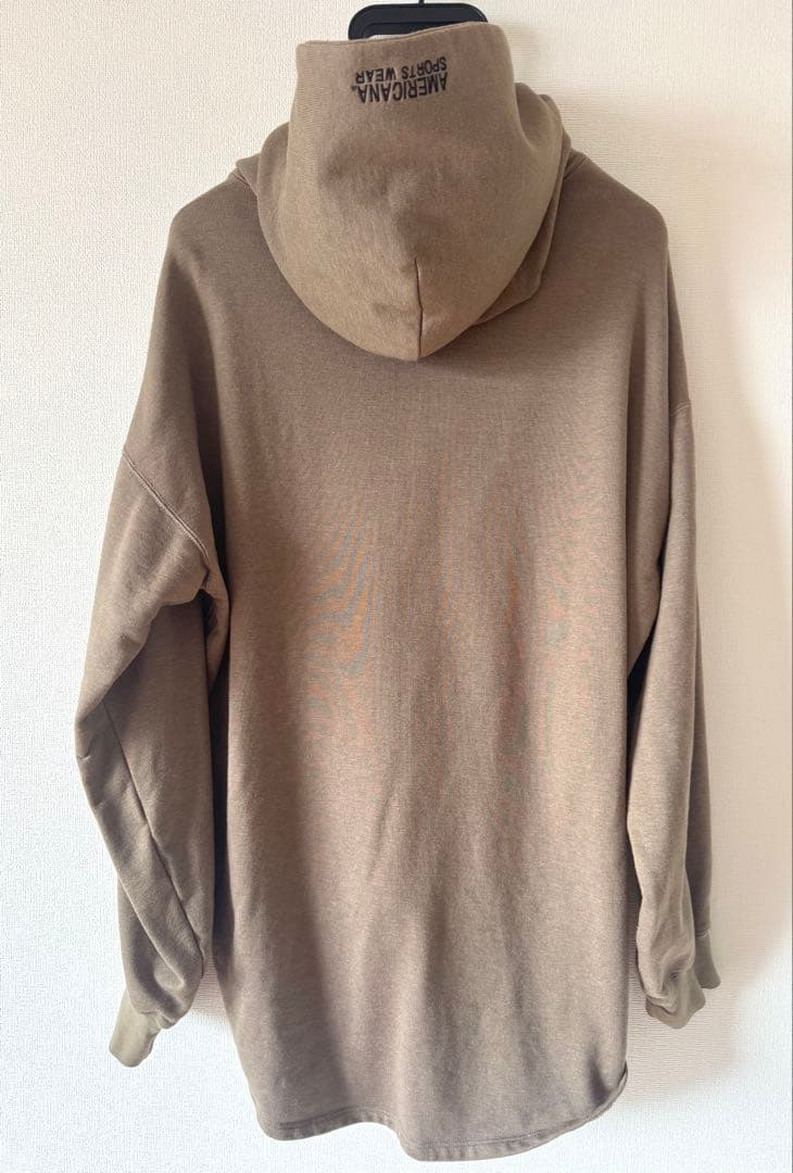 美品Americanaベージュ フード付きパーカー