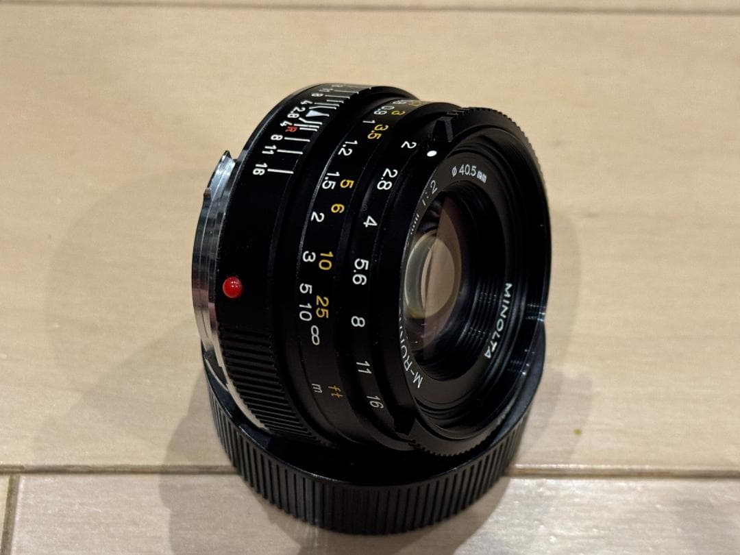 MINOLTA M-ROKKOR 40mm F2 CLE 平行カム