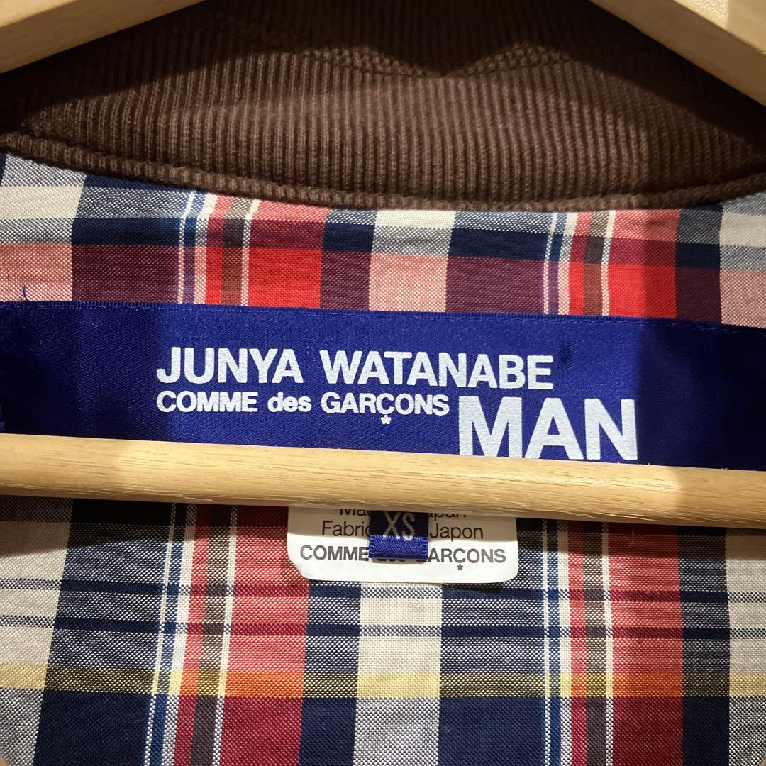 美品 ジュンヤワタナベマン ダッグ生地 カバーオールマウンテンパーカー ブラウン