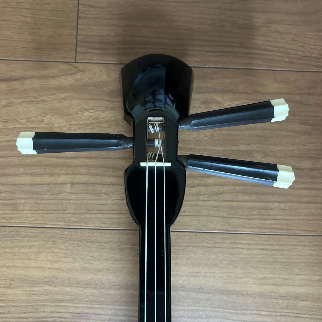 沖縄三線　工四合　人工皮　ケース付き