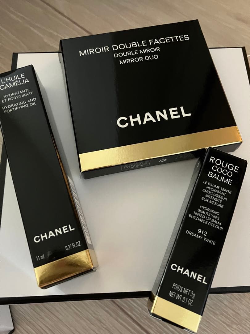 七千円引き！CHANEL★シャネル3点セット★ミラー・リップ・ネイルオイル