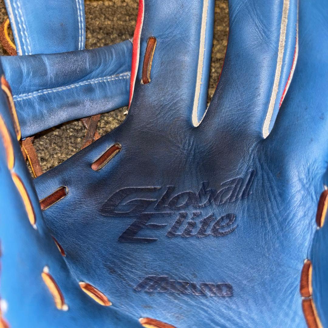 ★限定品 レアMizuno グローバルエリート 内野用 赤/青 即戦力★