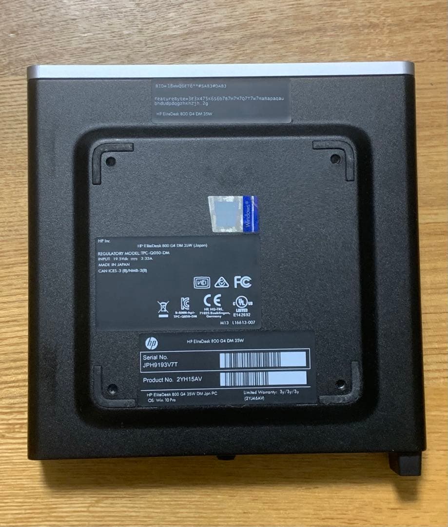 ミニPC HP EliteDesk 800 G4 DM Win11 Pro Core i5