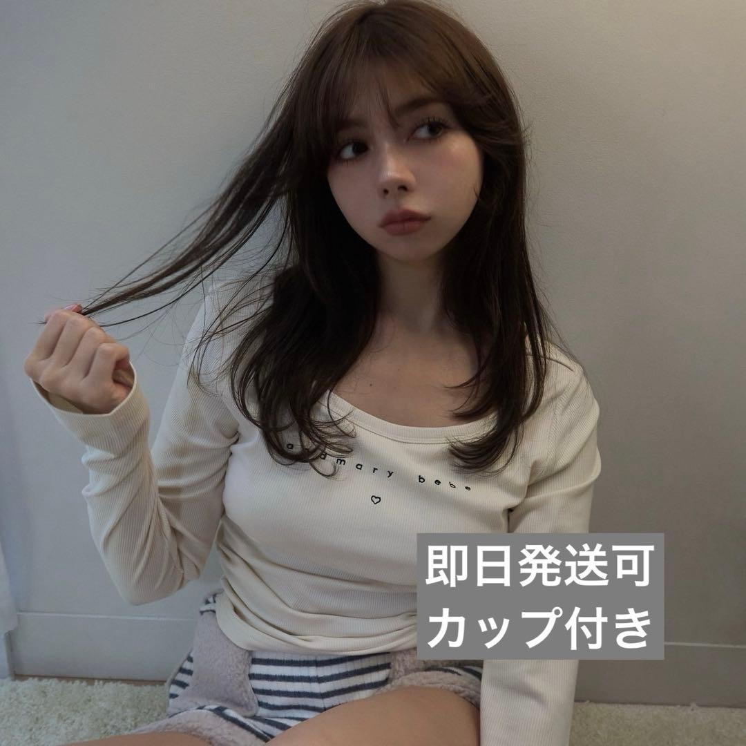 andmary Mybebe logo tops アイボリー