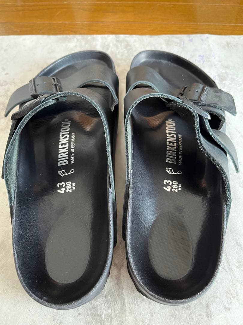 【美品】BIRKENSTOCK アリゾナ サンダル ブラック 43