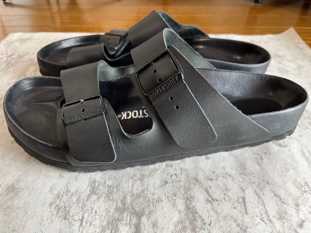 【美品】BIRKENSTOCK アリゾナ サンダル ブラック 43