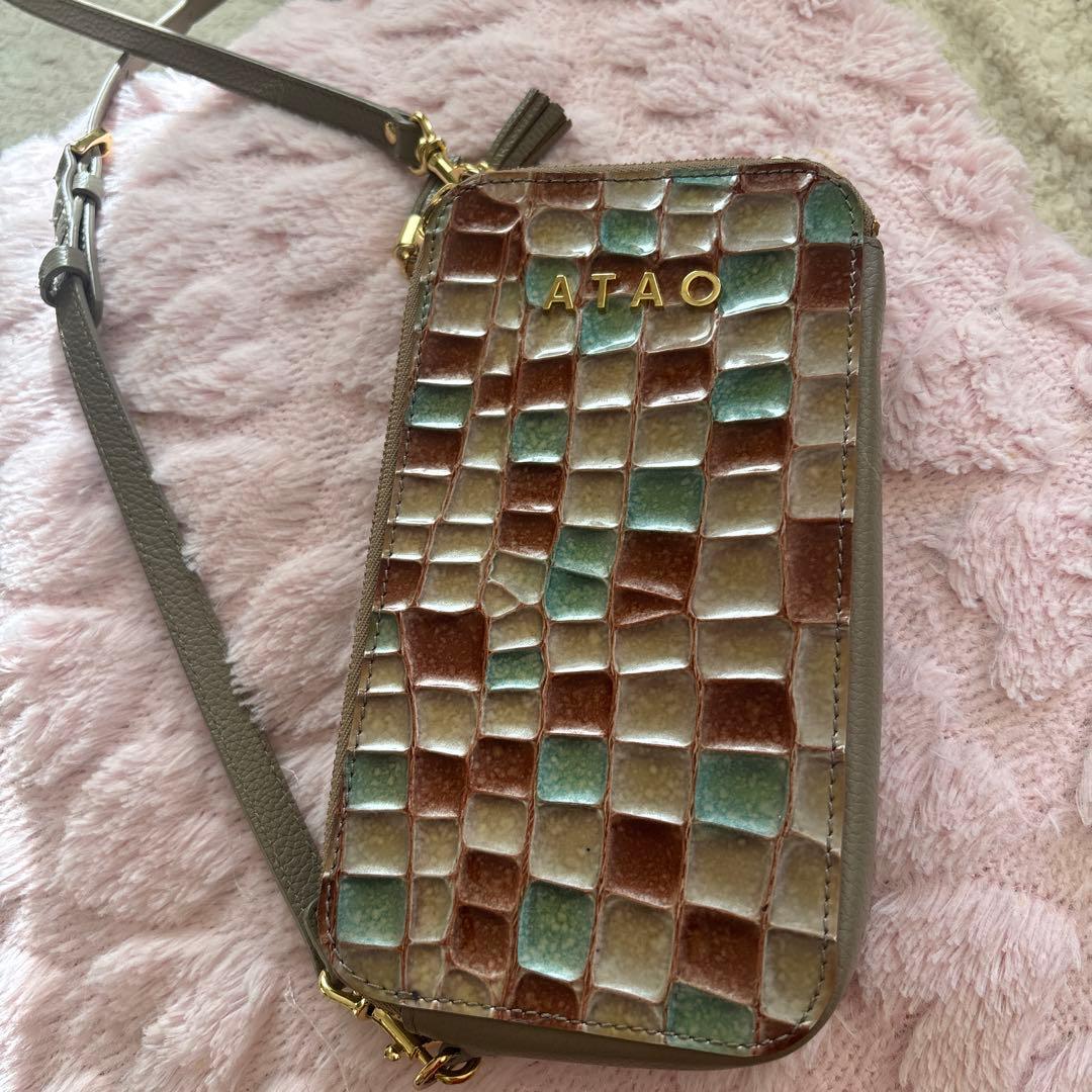 ゆず様　ATAO タイル模様 長財布 マルチカラー