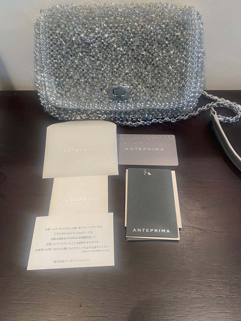 ぽん！ ANTEPRIMA シルバー ワイヤーショルダーバッグ　未使用‼️