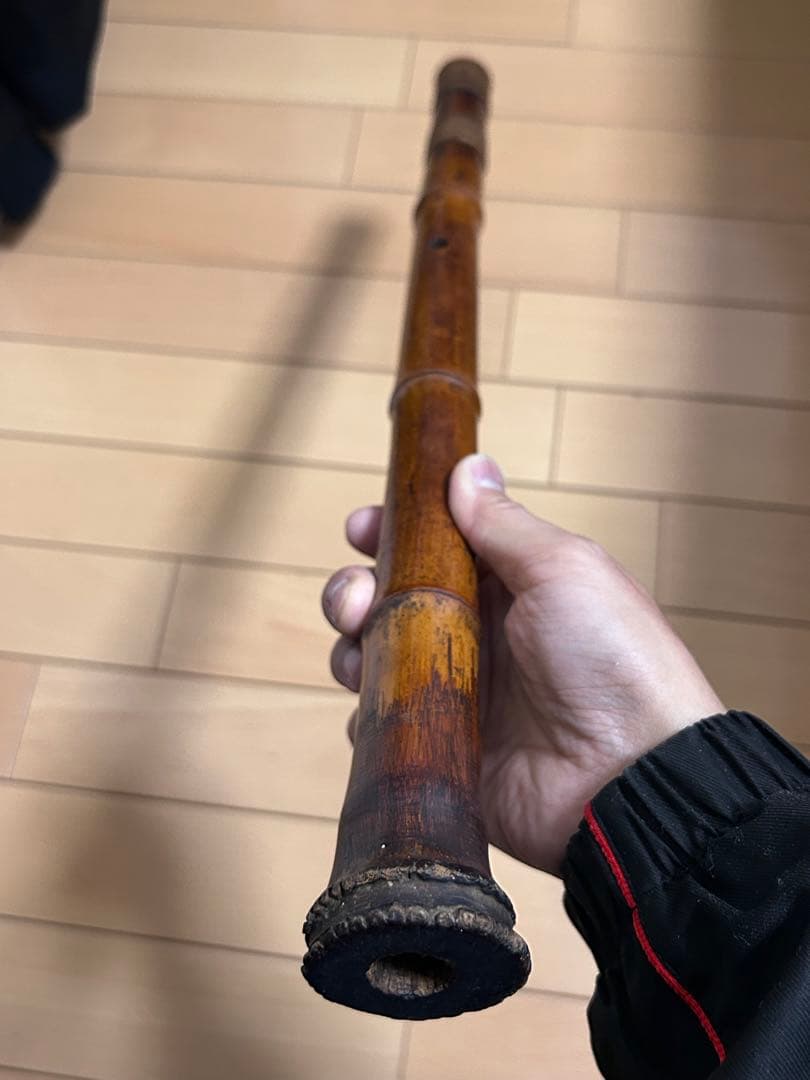 古い尺八　長さ57.5cm 明暗流？　古美術