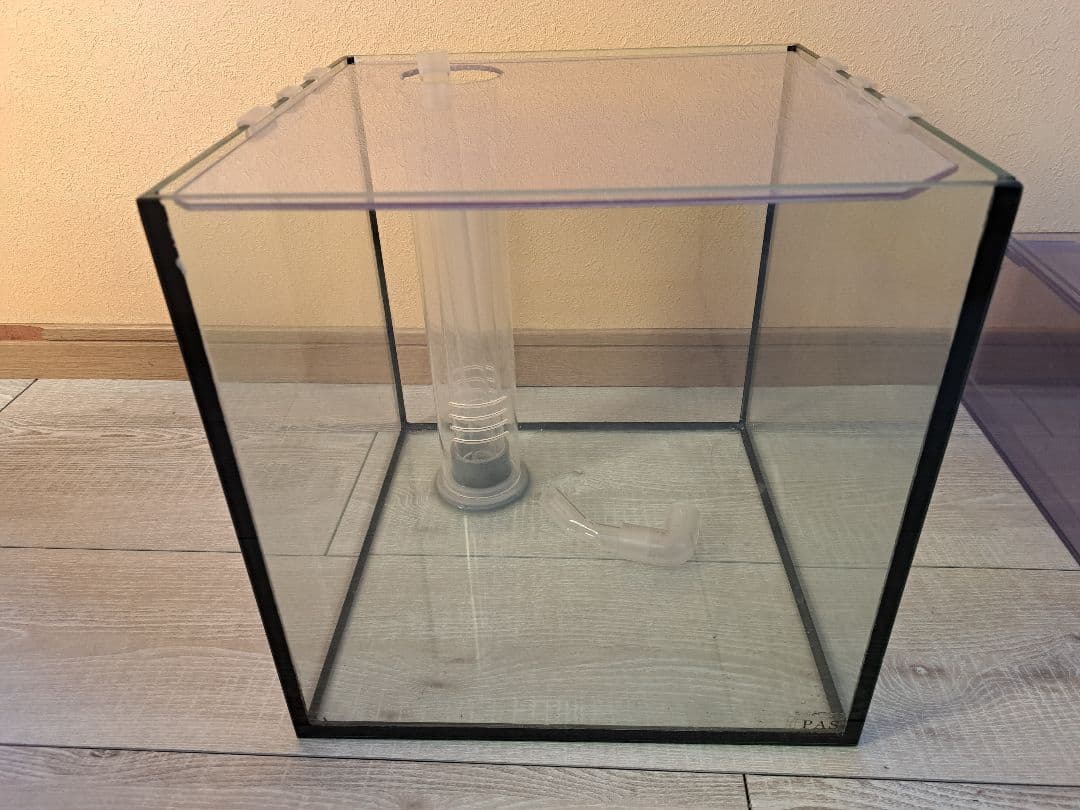 ガラス水槽オーバーフロー (30cm x 30cm x 30cm)