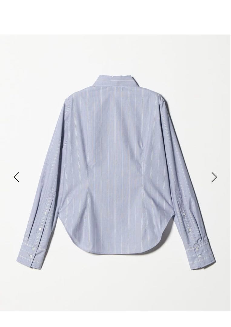 ＜ATTISESSION＞コットン ストライプ スリム シャツ