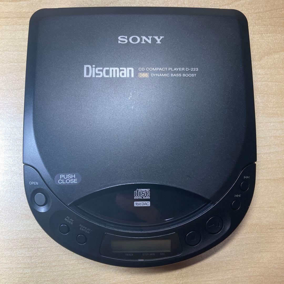 【美品】SONY Discman ポータブルCDプレーヤー D-223 セット