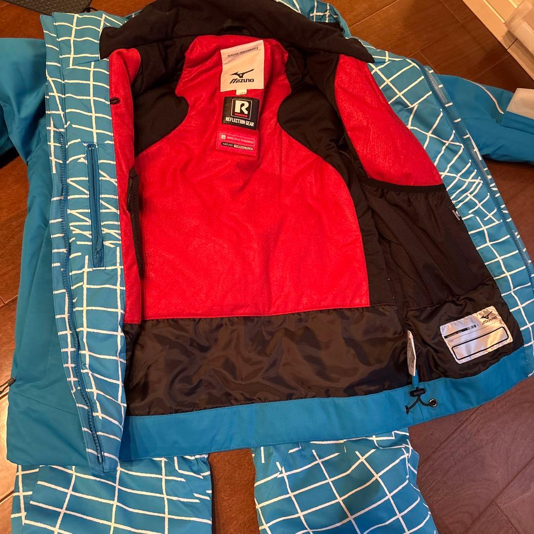 送料無料ミズノ　デモチーム　スキーウェア上下セット　2XS ブレスサーモ