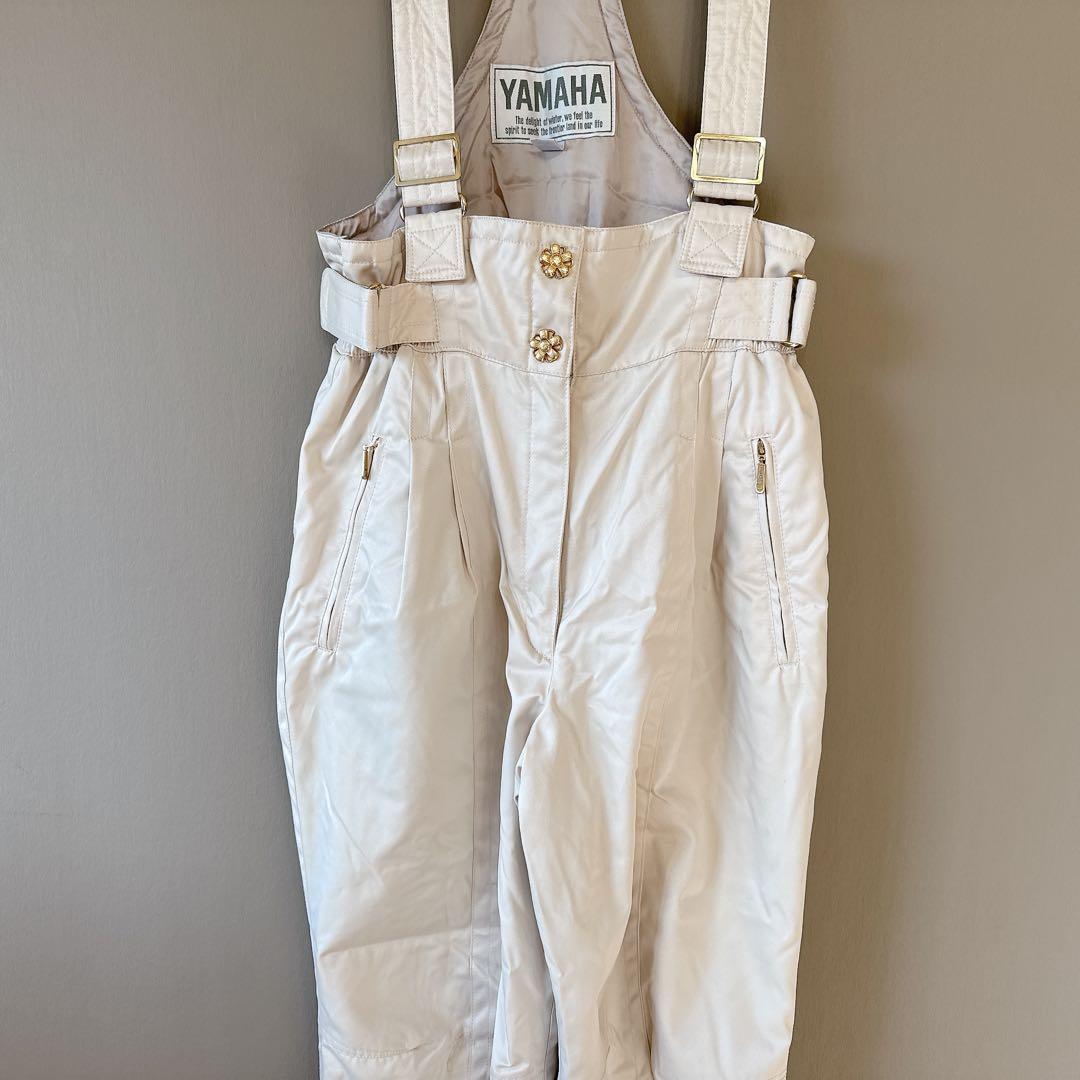 【ヤマハ】スキーウェアセットアップ　トップス：L紺　パンツ：66-76ベージュ