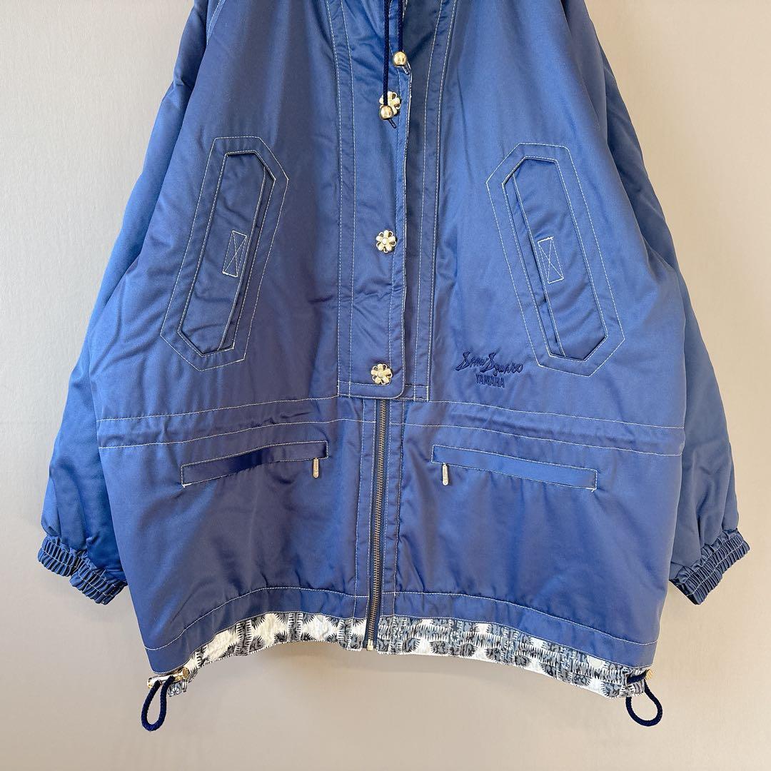 【ヤマハ】スキーウェアセットアップ　トップス：L紺　パンツ：66-76ベージュ