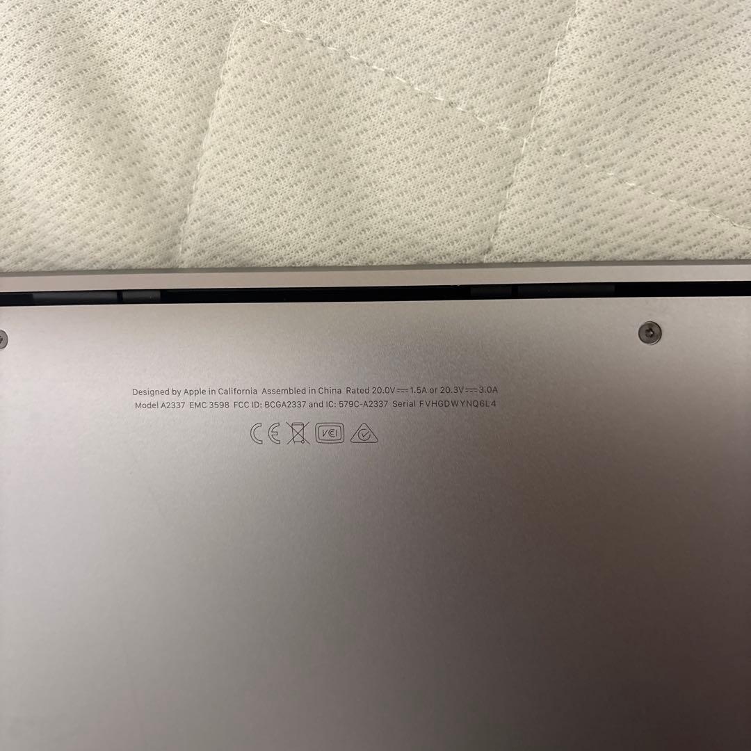 【美品】Apple MacBook Air M1 13インチ 8GB 256GB