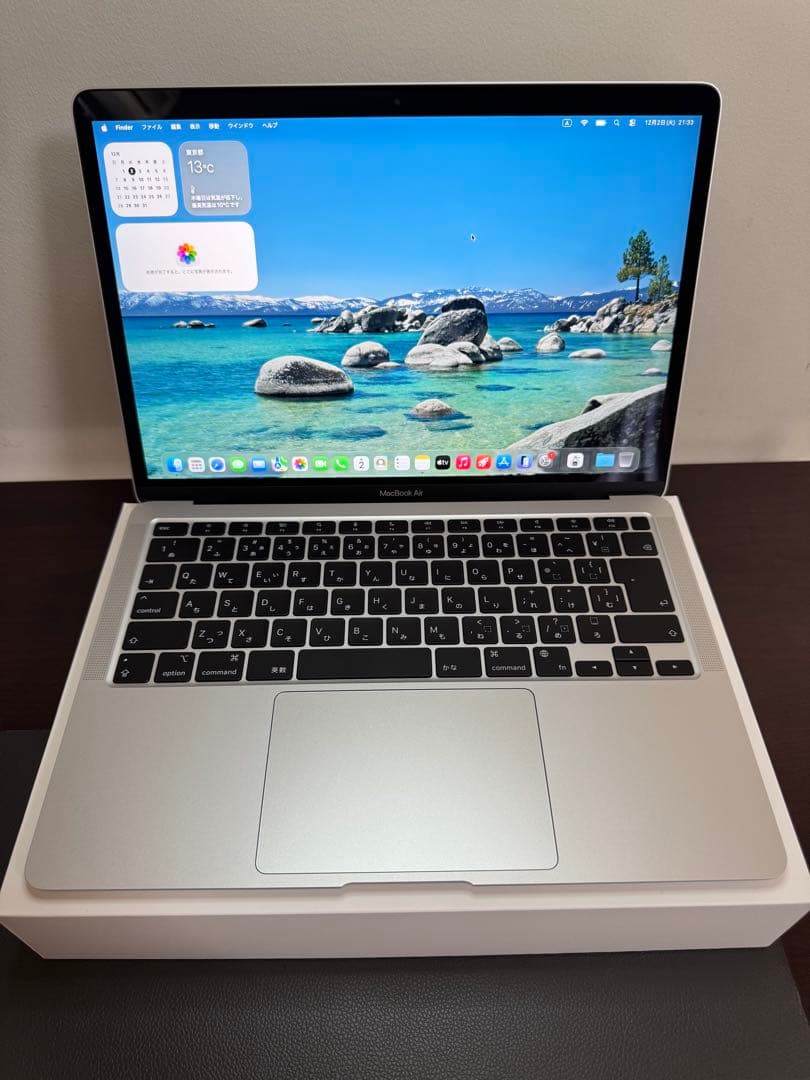 MacBook Air 2020。13インチ。M1。