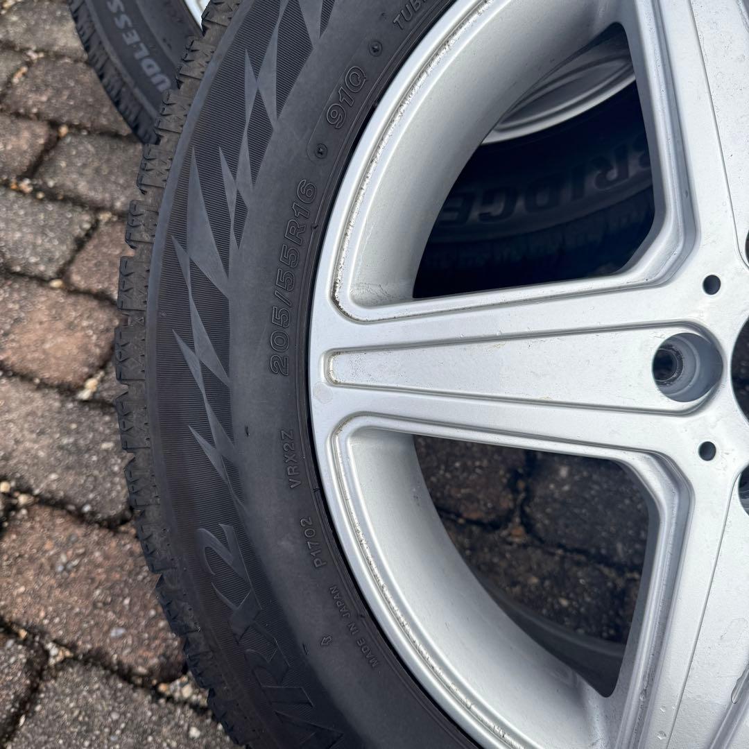 ブリヂストン ブリザック VRX2 205/55R16 社外ホイール Aクラス