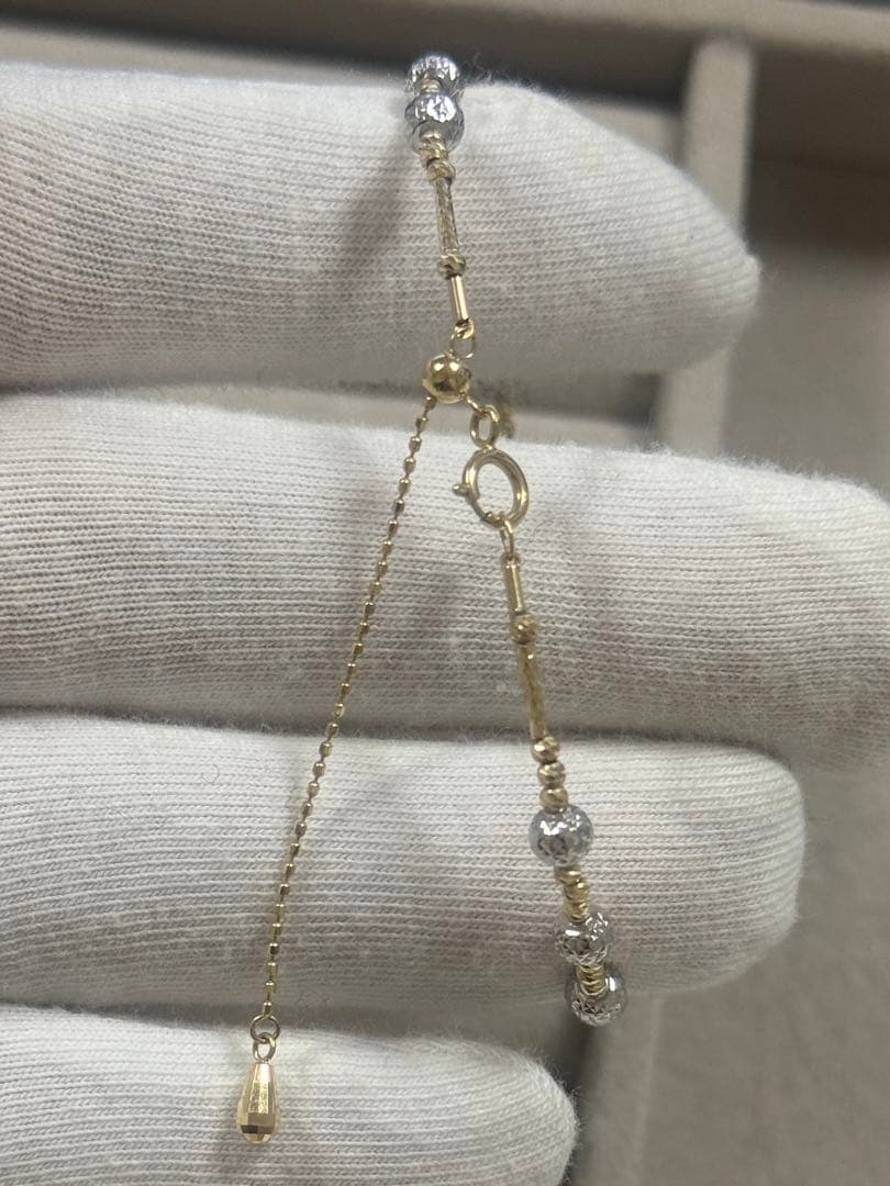 I★M　K18デザインバングル　ブレスレット　ミラーボール　キラキラ　2色