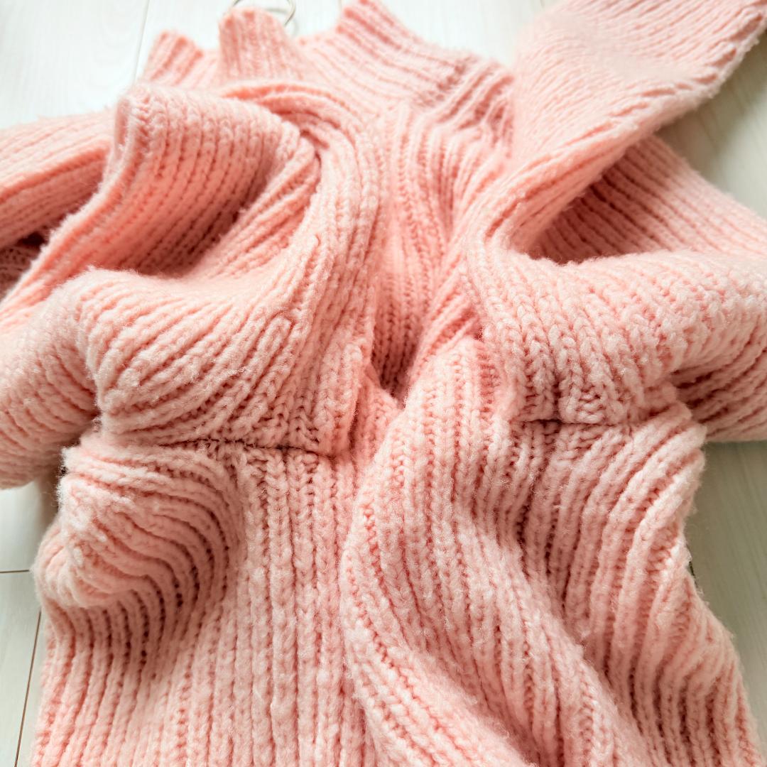 美品✨オーラリー　ウールキャメル モックネック リブニットプルオーバー