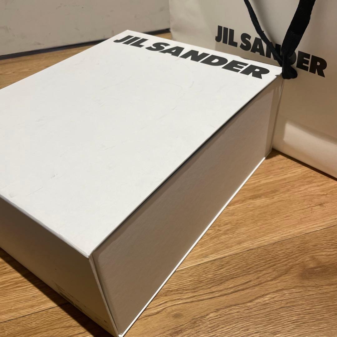 ジルサンダー サンダル 42 SUEDE REVERSED ブラック 厚底 黒