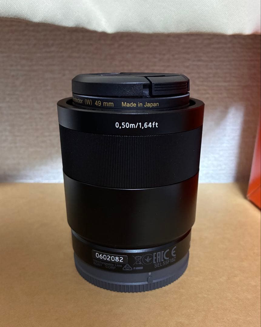 SONY sonnar T＊ FE 55mm F1.8 ZA プロテクター付き