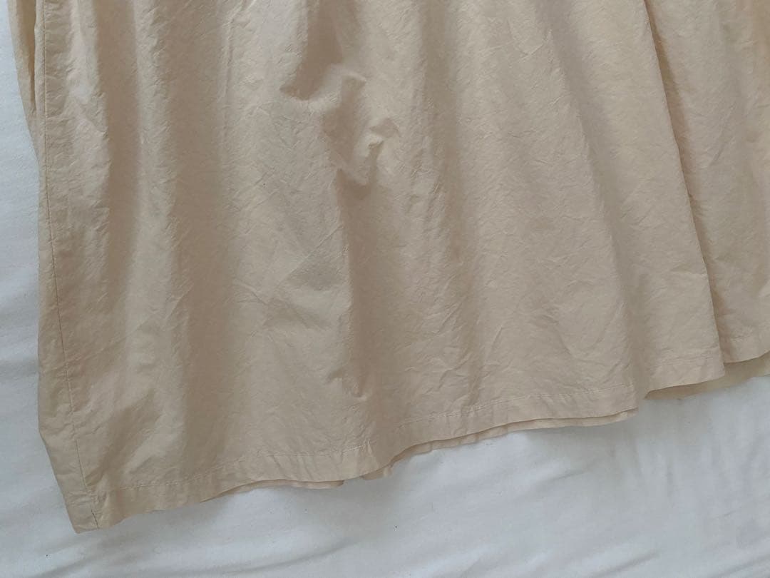 美品nestRobeネストローブ コットンラミー切り替えシャツワンピース