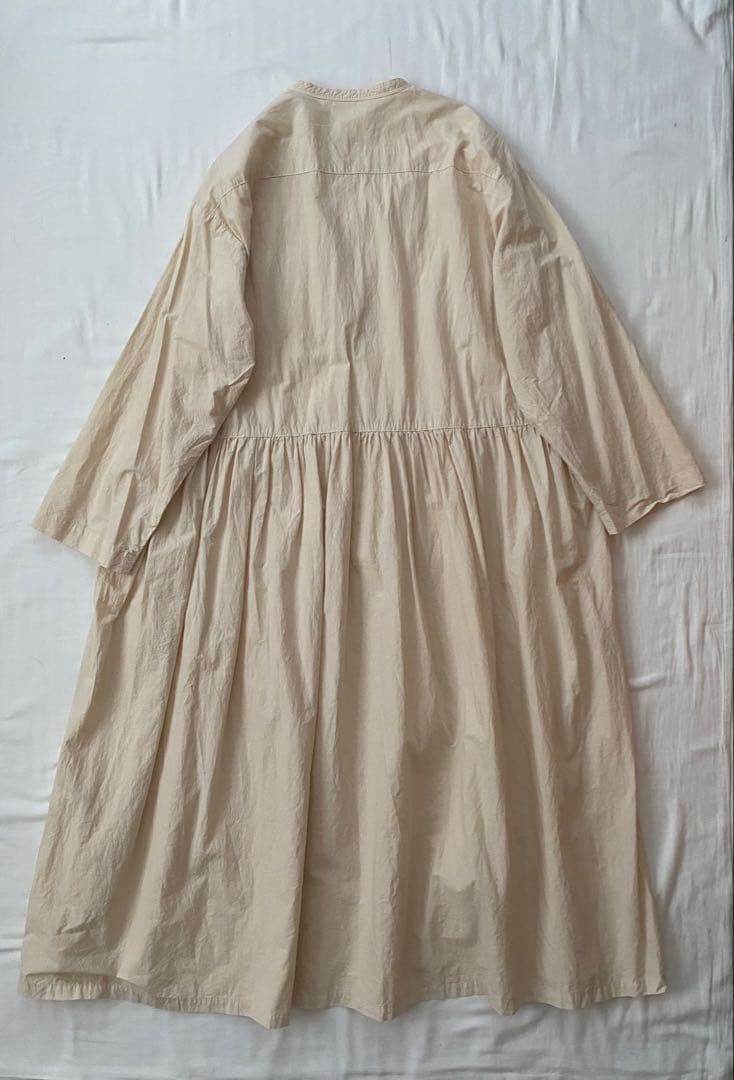 美品nestRobeネストローブ コットンラミー切り替えシャツワンピース