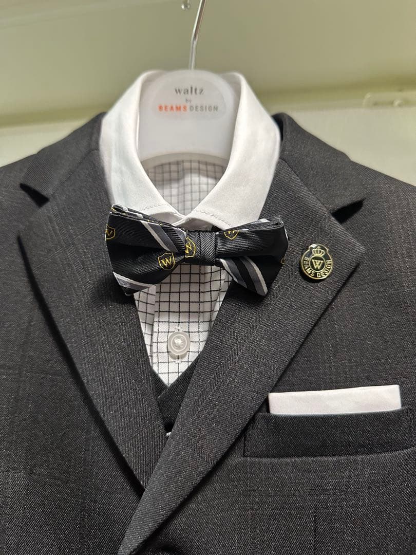 welz by beamsデザイン⭐︎フォーマルスーツ ボウタイ付き 120cm