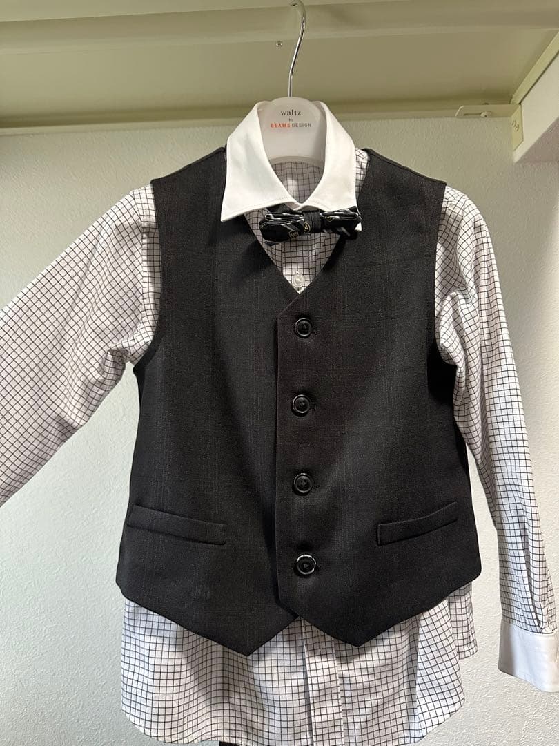 welz by beamsデザイン⭐︎フォーマルスーツ ボウタイ付き 120cm