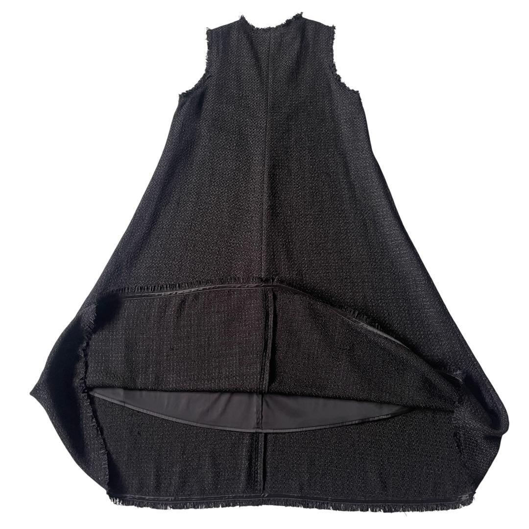 2023✨グレースコンチネンタル ロングワンピース ツイードフレアワンピース M