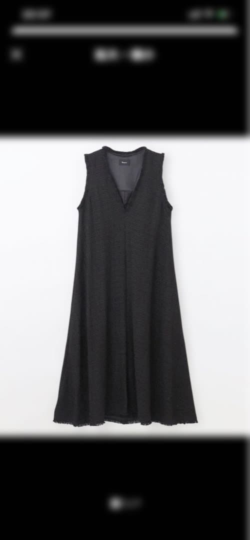 2023✨グレースコンチネンタル ロングワンピース ツイードフレアワンピース M