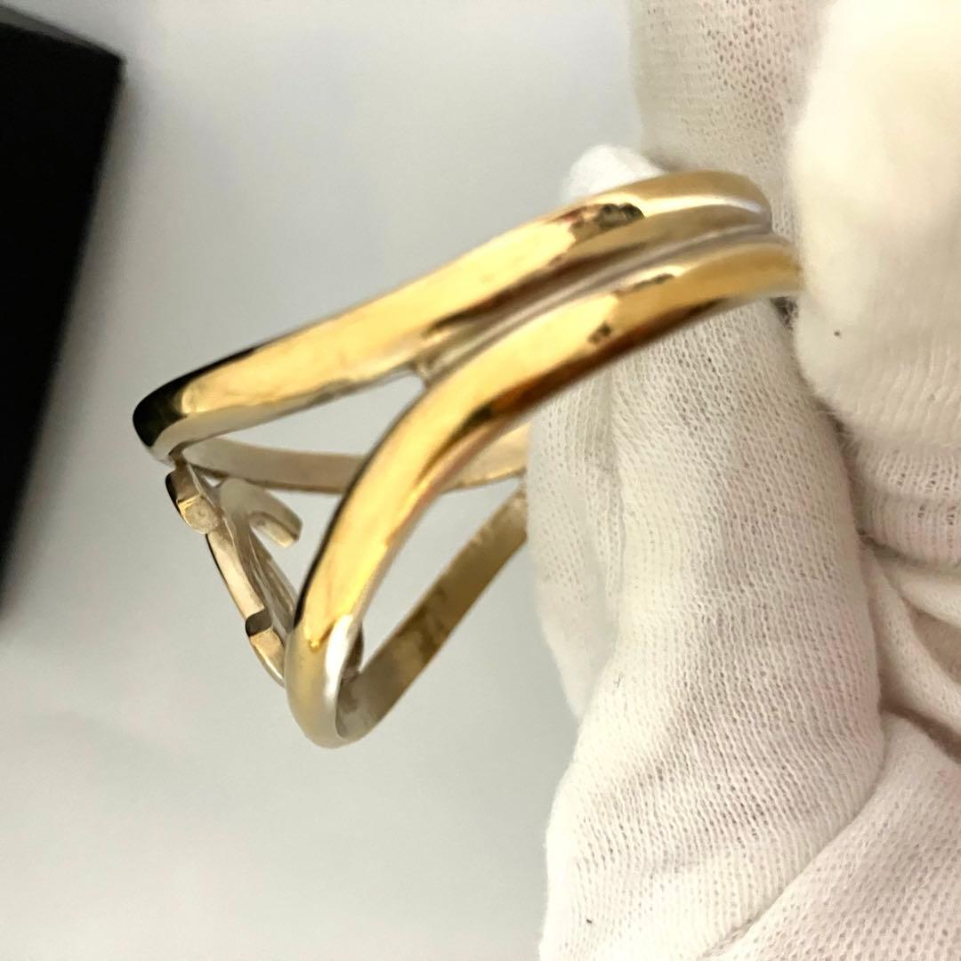 CHANEL シャネル CCロゴバングル ゴールド