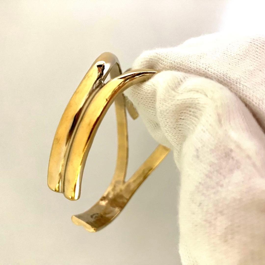 CHANEL シャネル CCロゴバングル ゴールド