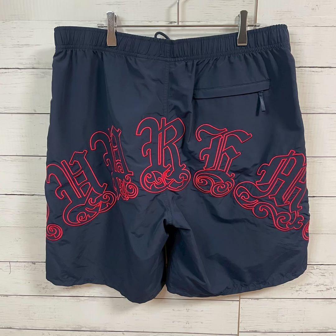 1【人気L】シュプリーム☆刺繍オールドイングリッシュ ハーフパンツ極美品7163