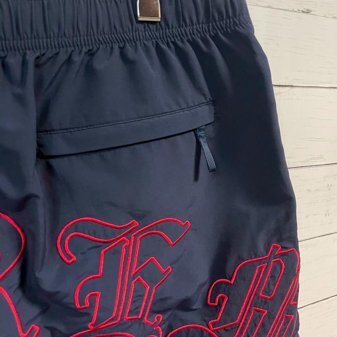 1【人気L】シュプリーム☆刺繍オールドイングリッシュ ハーフパンツ極美品7163