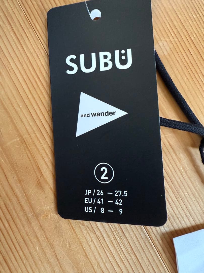 新品　SUBU × and wander エコパックパーマネントサンダル S2