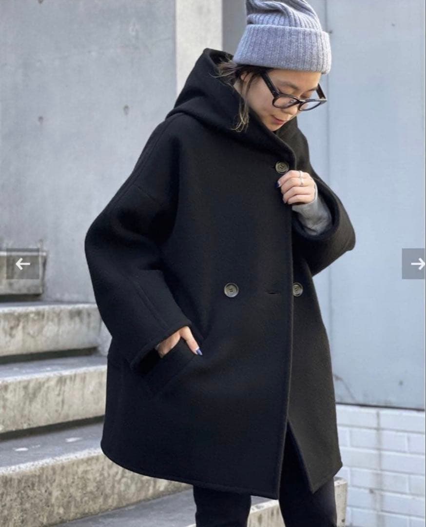 【美品】AP STUDIO モッサオーバーフーディーコート