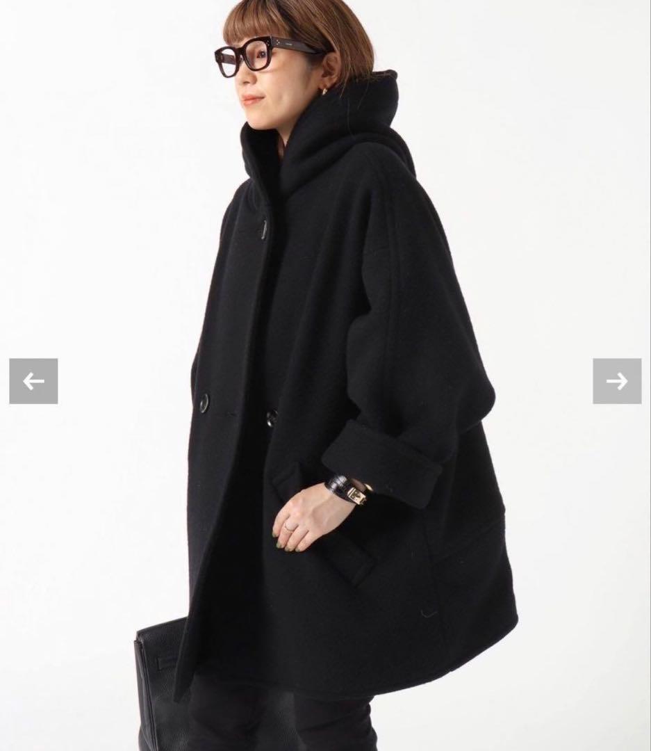 【美品】AP STUDIO モッサオーバーフーディーコート