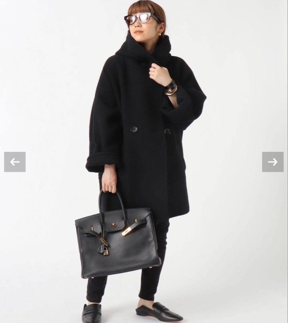 【美品】AP STUDIO モッサオーバーフーディーコート