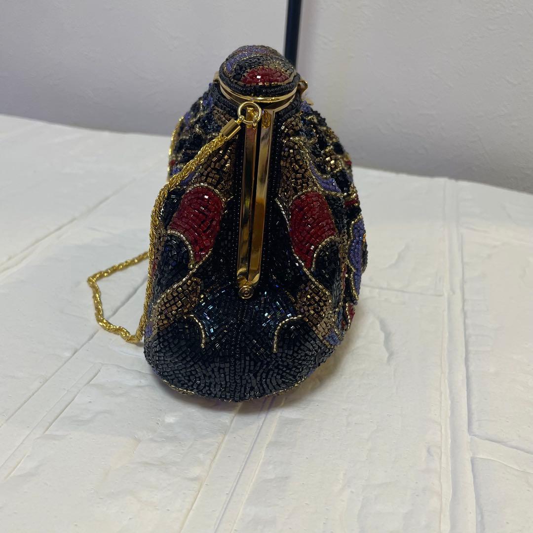 ビーズ　ハンドバッグ　LUMY はしもと　パーティーバッグ