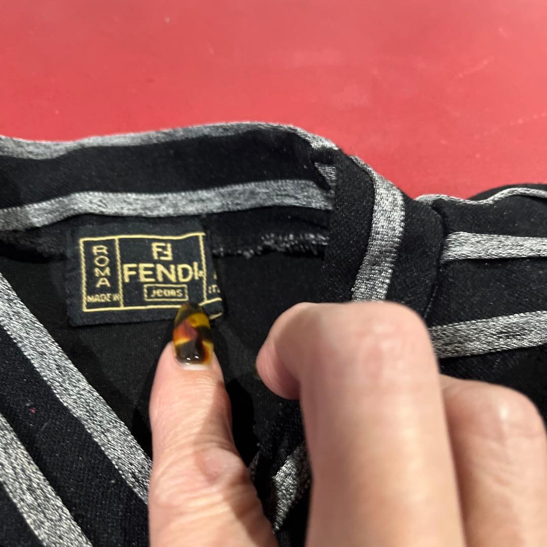 FENDIプチ襟長袖シャツ