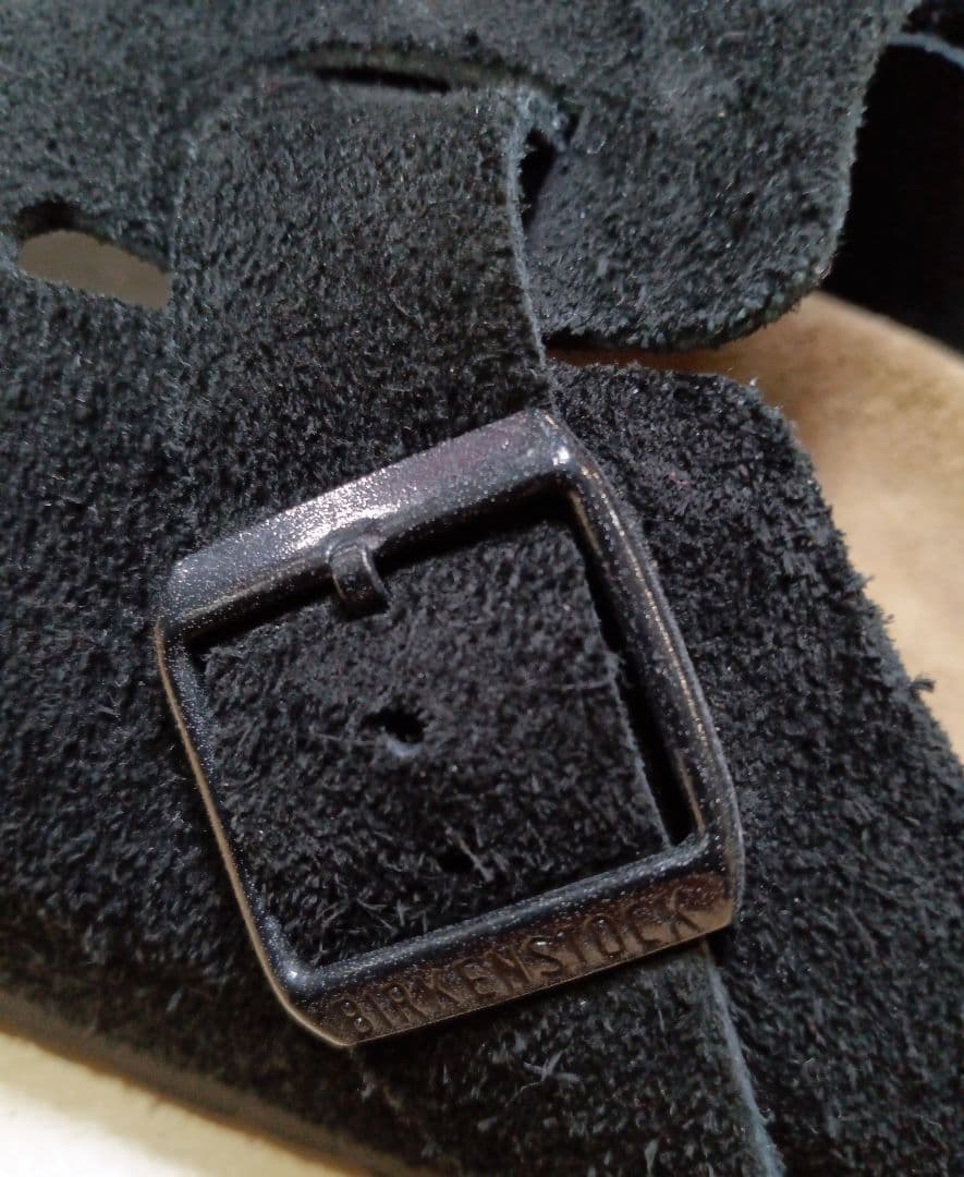 ビルケンシュトック！スエード素材！ボストン！ブラック！サイズ４３（２８センチ）