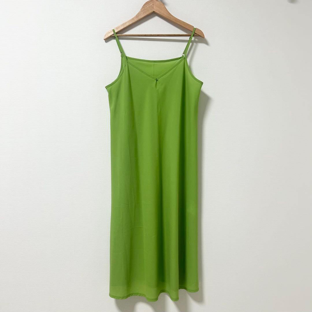 シビラ　カモミールフラワープリントシャツドレス　　　花柄ワンピース　グリーン　M