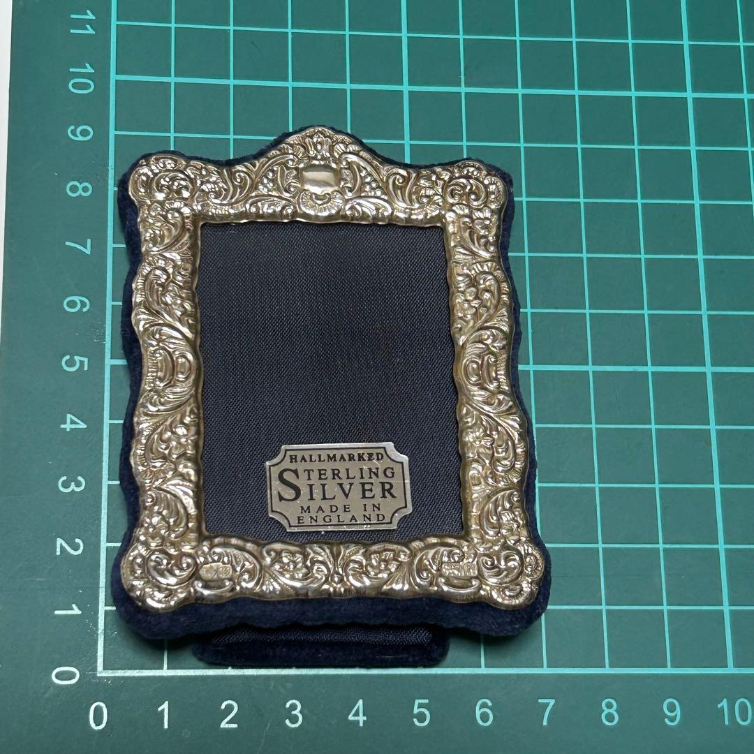 スターリングシルバー　純銀　 フォトフレーム　写真立て　イギリス製 アンティーク